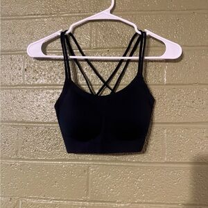 Women's Black Strappy Bralette